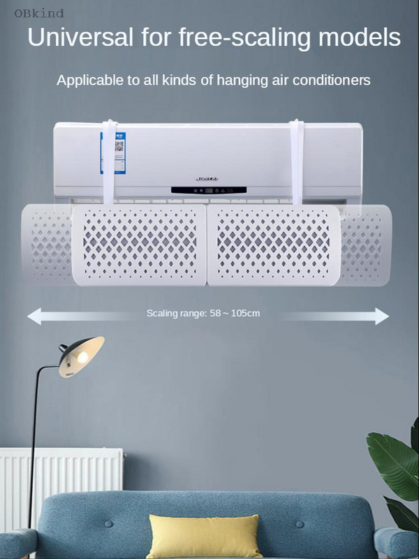 Čelné sklo klimatizácie, proti priamemu fúkaniu vzduchu, prepážka, zavesenie, univerzálny vzduchový sprievodca, bez inštalácie