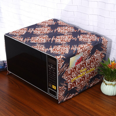 Nordic Pink Flower Bird Dust Cover Κατάλληλο για φούρνο μικροκυμάτων Inverter Φούρνος μικροκυμάτων λινό Πράσινο λινό Dust Protector