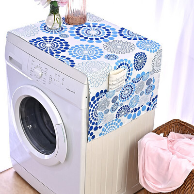 Nordic Pink Flower Bird Dust Cover Κατάλληλο για φούρνο μικροκυμάτων Inverter Φούρνος μικροκυμάτων λινό Πράσινο λινό Dust Protector