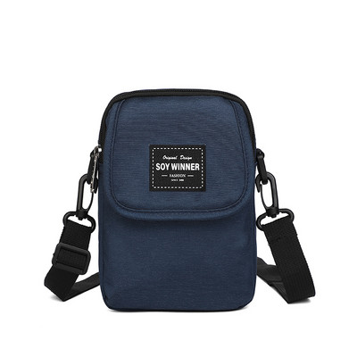 Ležérna textilná mini taška s nápisom