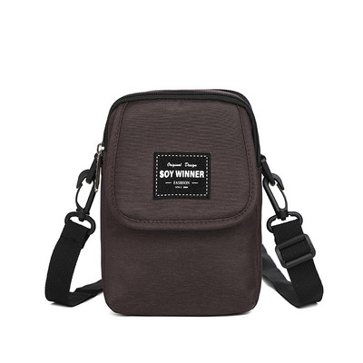 Ležérna textilná mini taška s nápisom