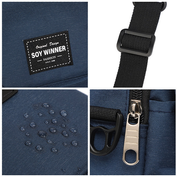 Ležérna textilná mini taška s nápisom