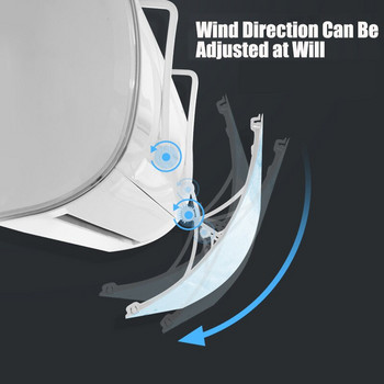 Регулируем климатик Дефлектор за вятър Дефлектор Домакински анти-директно издухване на предното стъкло Висящ капак на климатика