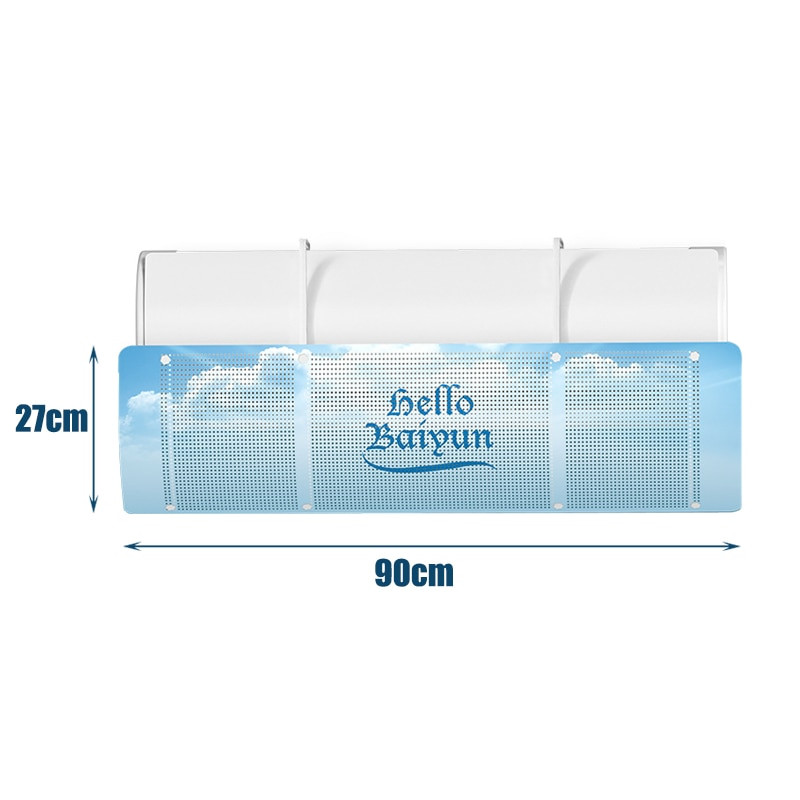 Regulējams gaisa kondicionētājs, vēja deflektors, deflektors, mājsaimniecības prettieši pūšošs gaisa vējstikls, piekarināms gaisa kondicioniera vāks