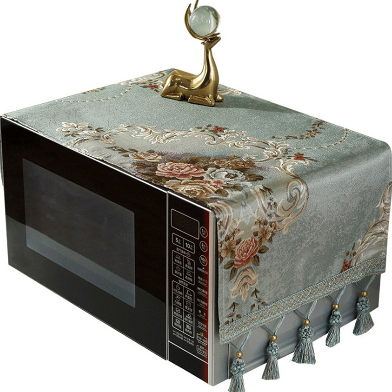 Κουζίνα οικιακής κουζίνας Jacquard Tassel Φούρνος μικροκυμάτων Κάλυμμα σκόνης owel Ηλεκτρικό κάλυμμα φούρνου Αδιάβροχο κάλυμμα φούρνου μικροκυμάτων