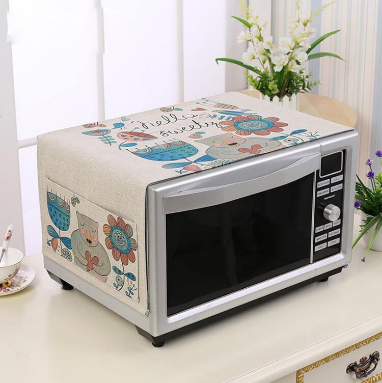 Poklopac za mikrovalnu pećnicu s više uzoraka Poklopac za prašinu za pećnicu s vrećicom za pohranu Kuhinjski dodaci Uređenje doma Poklopac za mikrovalnu pećnicu