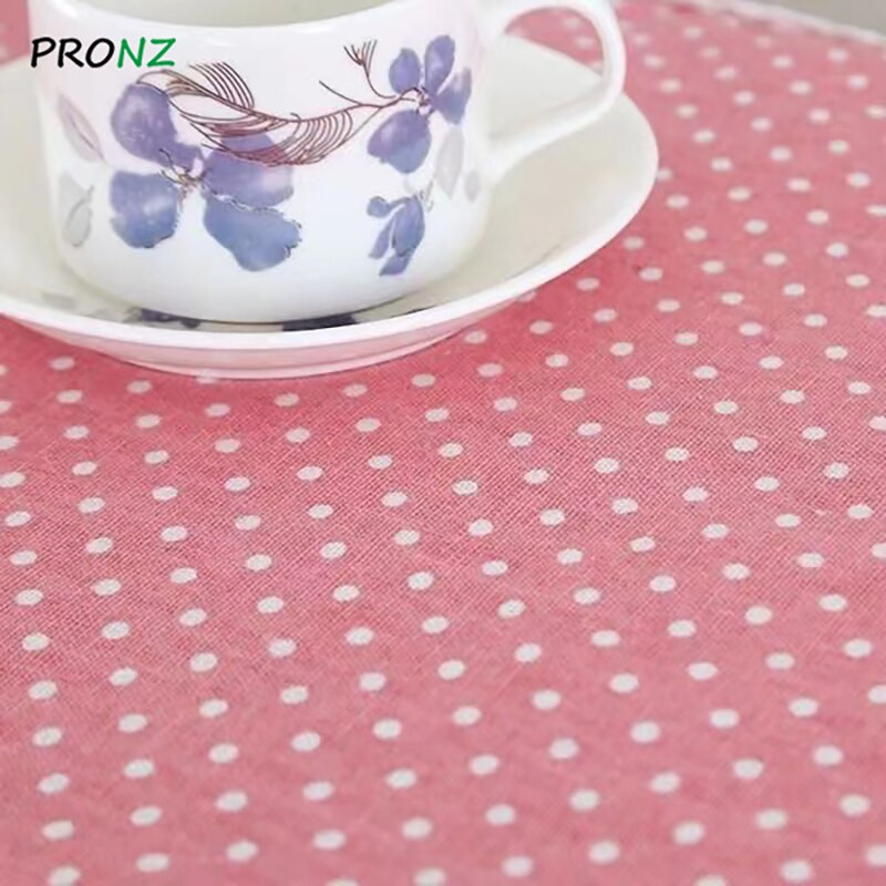 Husa cuptor cu microunde cu 2 pungi rezistente la praf 35 x 100 cm pânză de bumbac stil roz cu puncte rotunde stil nou romantic