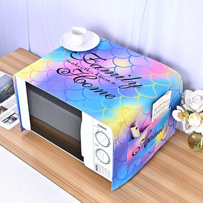 Acoperire superioară pentru cuptor cu microunde cu model de zebră drăguț, din bumbac, lenjerie de praf, protectie pentru mașină, capacul decorativ pentru aparate de bucătărie