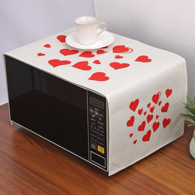 Acoperire superioară pentru cuptor cu microunde cu model de zebră drăguț, din bumbac, lenjerie de praf, protectie pentru mașină, capacul decorativ pentru aparate de bucătărie