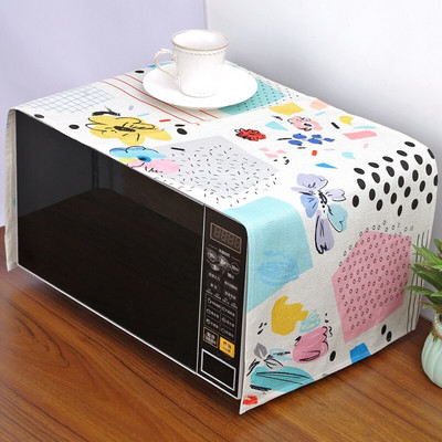 Acoperire superioară pentru cuptor cu microunde cu model de zebră drăguț, din bumbac, lenjerie de praf, protectie pentru mașină, capacul decorativ pentru aparate de bucătărie