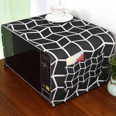 Acoperire superioară pentru cuptor cu microunde cu model de zebră drăguț, din bumbac, lenjerie de praf, protectie pentru mașină, capacul decorativ pentru aparate de bucătărie