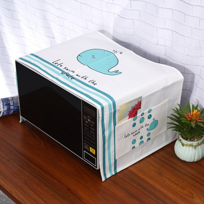 Acoperire superioară pentru cuptor cu microunde cu model de zebră drăguț, din bumbac, lenjerie de praf, protectie pentru mașină, capacul decorativ pentru aparate de bucătărie