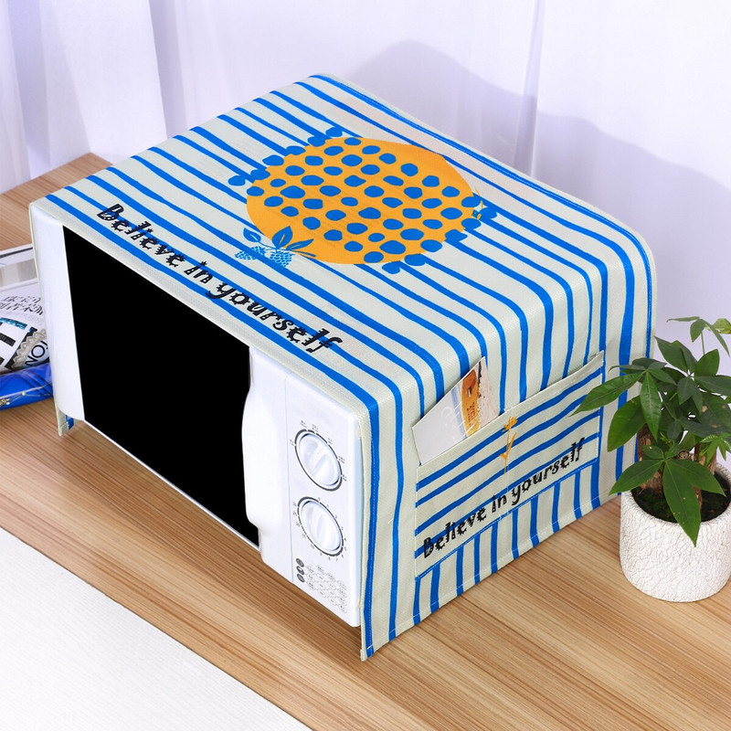 Acoperire superioară pentru cuptor cu microunde cu model de zebră drăguț, din bumbac, lenjerie de praf, protectie pentru mașină, capacul decorativ pentru aparate de bucătărie