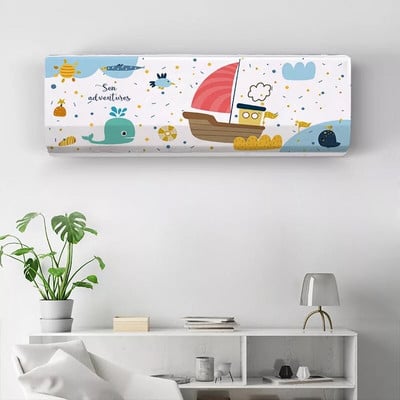 Kryt na klimatizáciu, závesný kryt na klimatizáciu, látkový kryt na klimatizáciu, all inclusive severský vešiak na spálňu, závesný bytový dekor