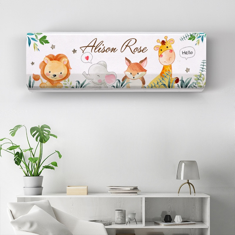 Kryt na klimatizáciu, závesný kryt na klimatizáciu, látkový kryt na klimatizáciu, all inclusive severský vešiak na spálňu, závesný bytový dekor