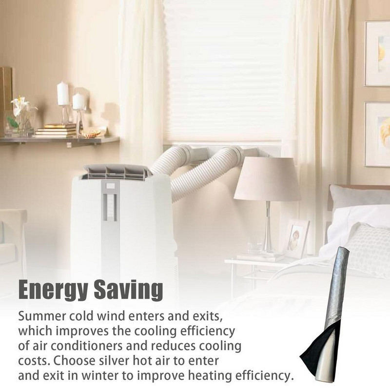 Nový vylepšený kryt hadice prenosnej klimatizácie, obal, izolovaná objímka hadice klimatizácie, vzduchová tkanina, doska, výstupná vzduchová rúrka, hadica