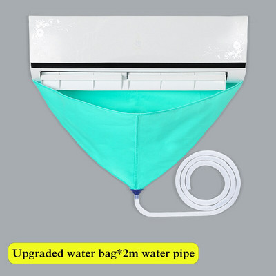 Új vízálló klíma tisztító burkolat PVC 2 méteres vízcsővel függő klíma tisztító porvédő táska otthon