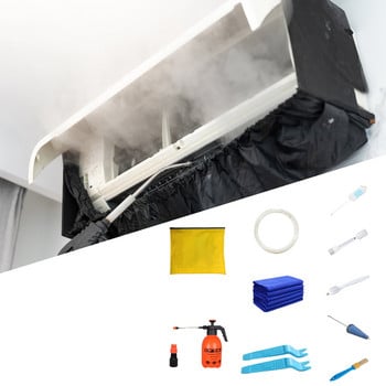 Комплект капаци за почистване на климатици с чист инструмент Водоустойчива торбичка за почистване на капаци за защита от прах за климатици под 1.5P