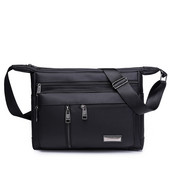 Vīriešu tekstila plecu soma ar vairākiem nodalījumiem