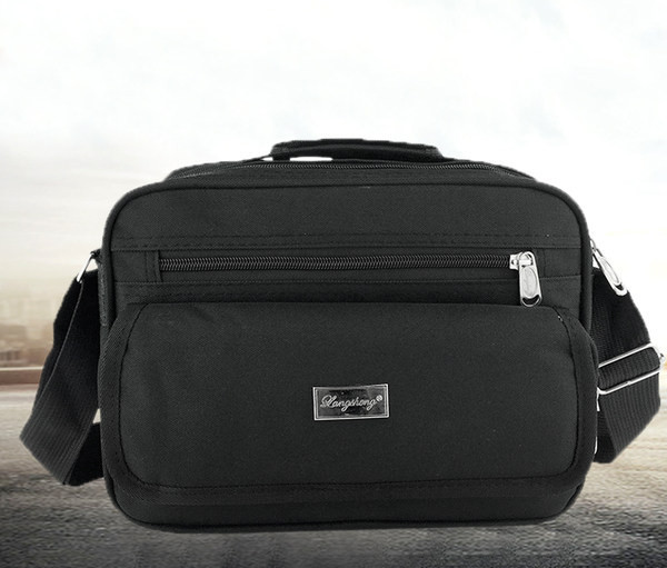 Geanta barbati cu buzunar exterior