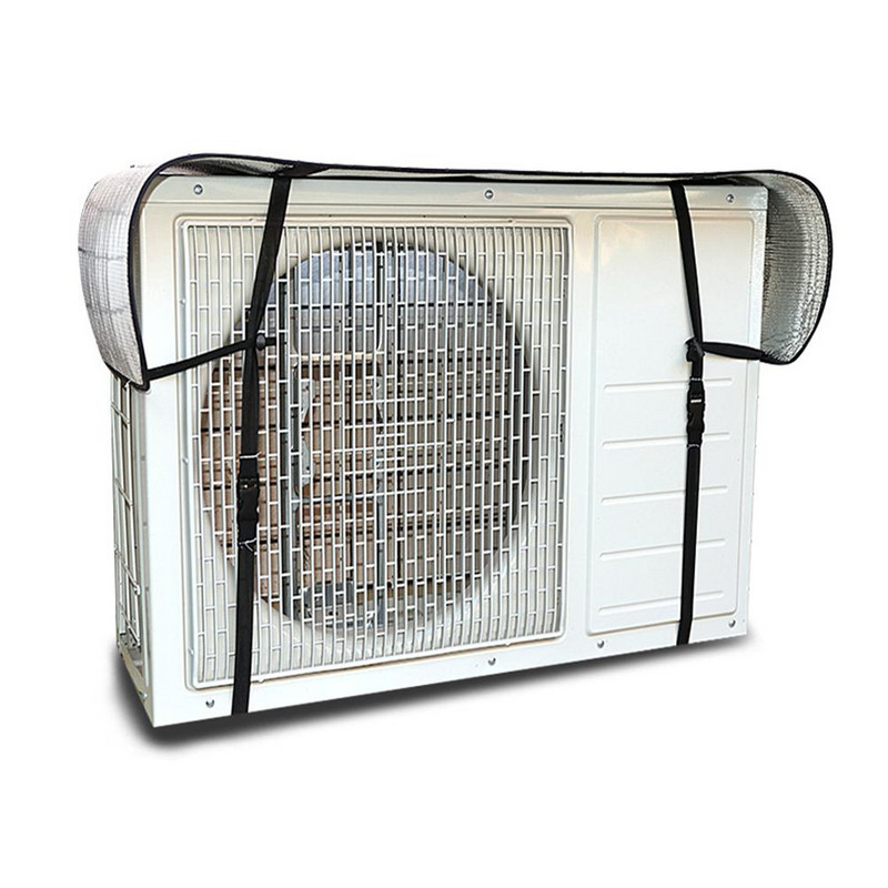 Εξωτερικό κάλυμμα κλιματισμού Sunshade Summer Cleaning Αδιάβροχο Dust Top Leaf Guard Προστασία γενικής χρήσης από αλουμίνιο