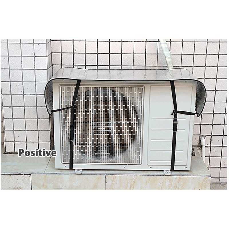 Εξωτερικό κάλυμμα κλιματισμού Sunshade Summer Cleaning Αδιάβροχο Dust Top Leaf Guard Προστασία γενικής χρήσης από αλουμίνιο