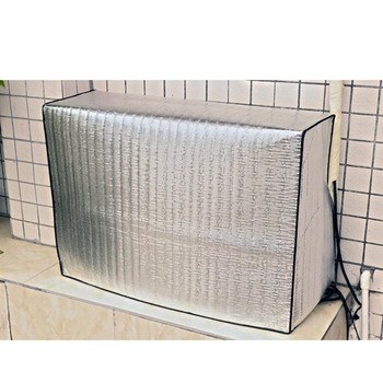 Метално алуминиево фолио Покритие на климатика Външен климатик Защита на сенника Сребърен външен капак на климатика