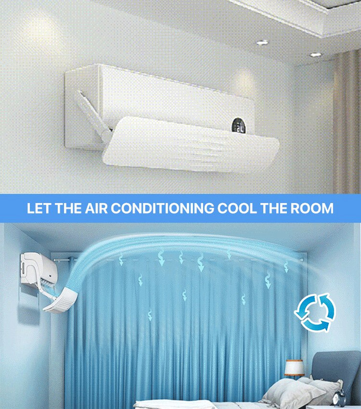 Nastaviteľný kryt klimatizácie, deflektor vetra, čelné sklo, nástroje pre klimatizáciu, vzduchový deflektor, príslušenstvo do domácej kancelárie