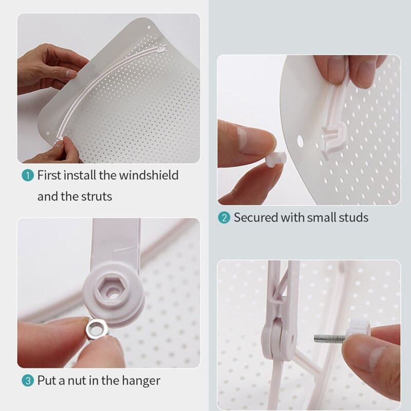 Ρυθμιζόμενο κάλυμμα κλιματισμού Ανεμοστρόβιλος Παρμπρίζ Εργαλεία κλιματιστικού Ασπίδα διαφράγματος αέρα Αξεσουάρ γραφείου σπιτιού