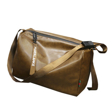 Ανδρική τσάντα ώμου από οικολογικό δέρμα με φερμουάρ
