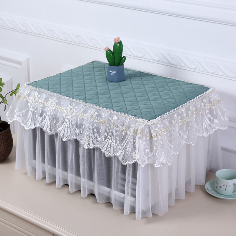 Mikrobangų krosnelės dangteliai Nėriniai Visiškai dengiantys elektrinės orkaitės apsauginis dangtis Dulkėms atsparus ir alyvos nepraleidžiantis namų dekoras Virtuvės priedai