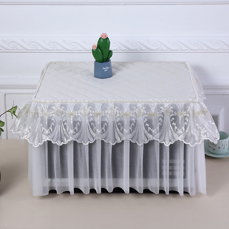 Mikrobangų krosnelės dangteliai Nėriniai Visiškai dengiantys elektrinės orkaitės apsauginis dangtis Dulkėms atsparus ir alyvos nepraleidžiantis namų dekoras Virtuvės priedai