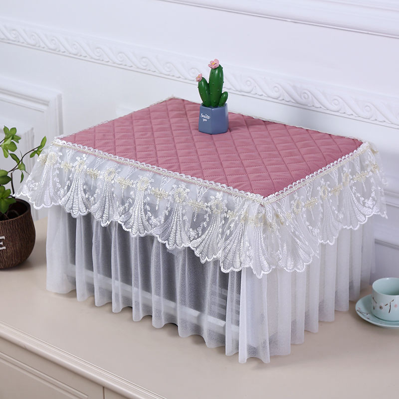 Mikrobangų krosnelės dangteliai Nėriniai Visiškai dengiantys elektrinės orkaitės apsauginis dangtis Dulkėms atsparus ir alyvos nepraleidžiantis namų dekoras Virtuvės priedai