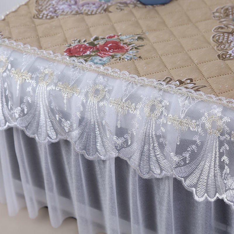 Mikrobangų krosnelės dangteliai Nėriniai Visiškai dengiantys elektrinės orkaitės apsauginis dangtis Dulkėms atsparus ir alyvos nepraleidžiantis namų dekoras Virtuvės priedai