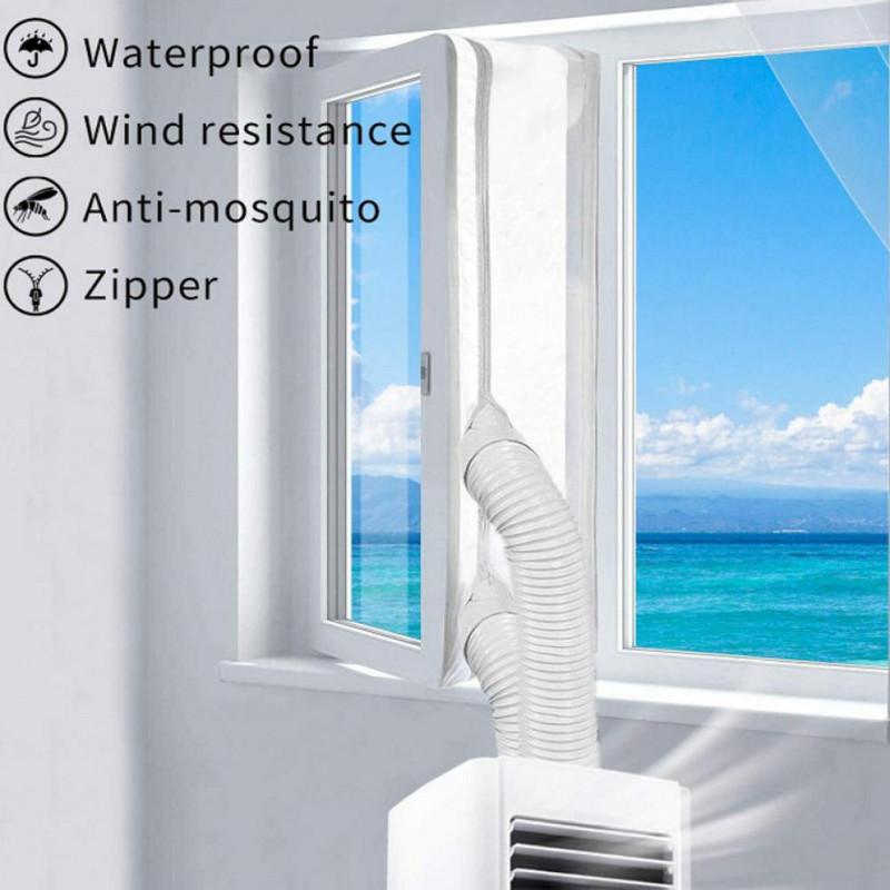 1 Σετ ύφασμα στεγανοποίησης παραθύρου Universal Effective Non Woven Fabric Εργονομική σχεδίαση Βοηθητικό Κλιματιστικό Παράθυρο Σφραγίδα Οικιακής Χρήσης