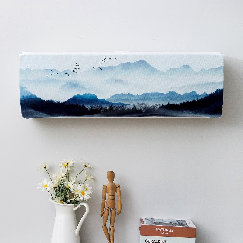 High Stretch Digital PrintingNou chinezesc modern de uz casnic pentru aer condiționat Husă complet pânză portabil Kit camera de zi Dormitor