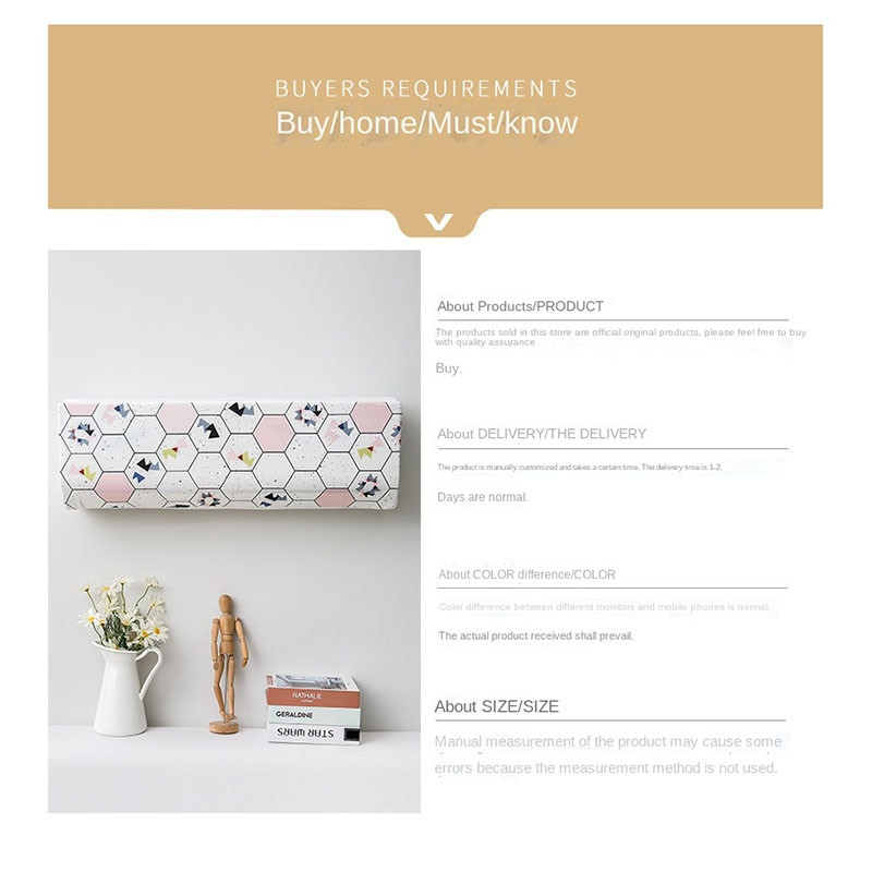 High Stretch Digital PrintingNou chinezesc modern de uz casnic pentru aer condiționat Husă complet pânză portabil Kit camera de zi Dormitor