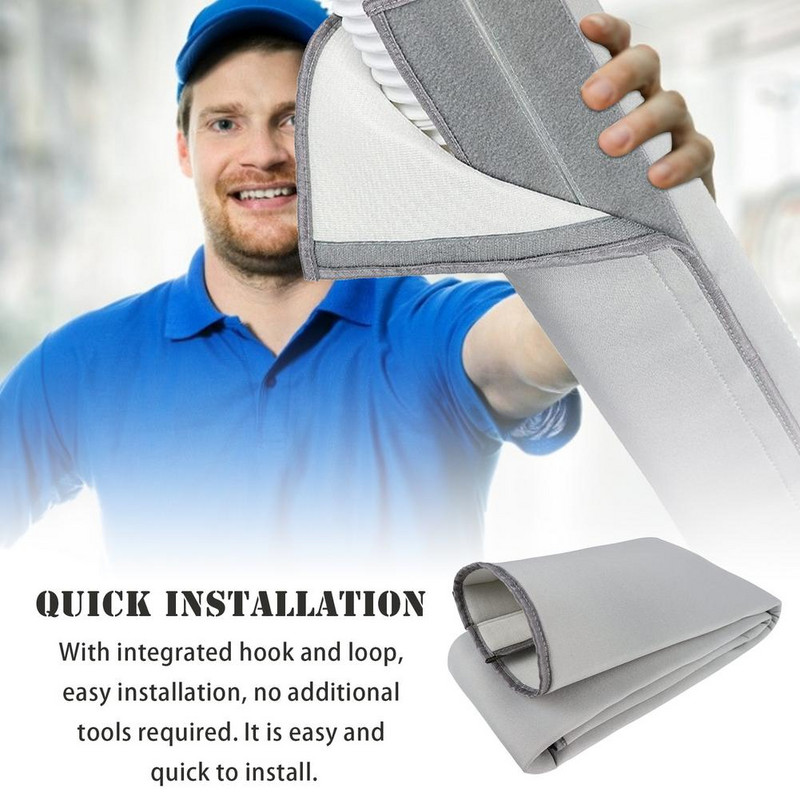 59*21 ίντσες Φορητό κάλυμμα σωλήνα κλιματιστικού οικιακής περιτύλιξης μονωμένο κάλυμμα λάστιχου AC Αξεσουάρ κλιματισμού
