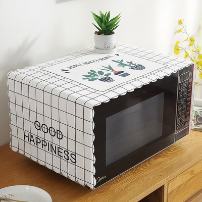 1 bucată Capac cuptor cu microunde Husă nordică din pânză Pânză de praf Husă universală lavabilă pentru cuptor pentru frigider
