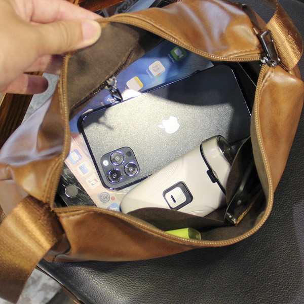 Pánska taška z eko kože s 3D prvkom