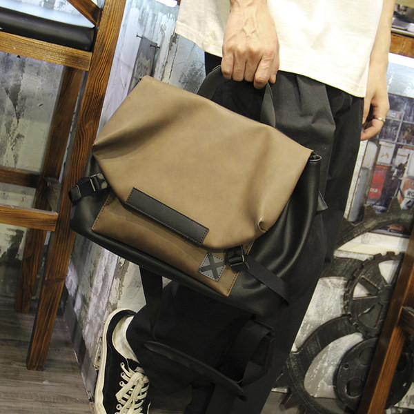 Pánska moderná taška z eko kože s dlhým uchom