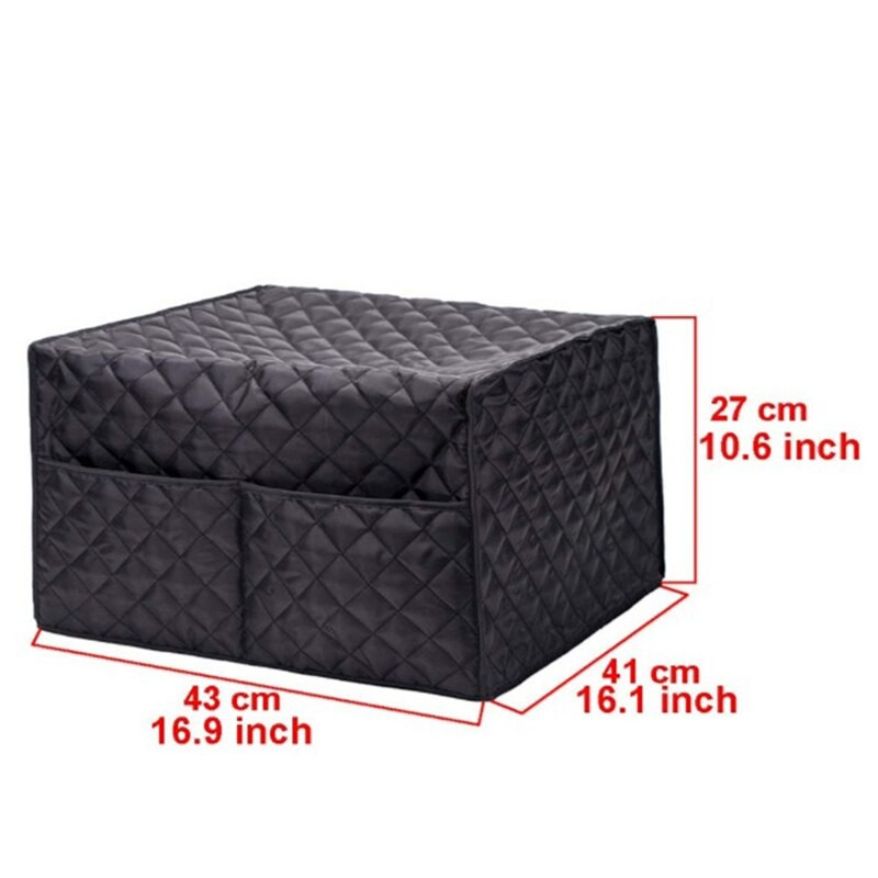 Capac pentru mașina de făcut pâine 43x41x27cm, capac de praf pentru prăjitor de pâine de bucătărie pentru protejarea mașinii de pâine sau a aparatului mic, lavabil la mașină