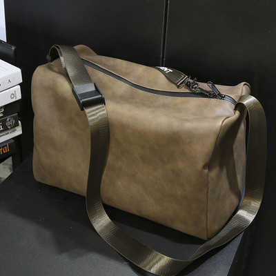 Denná kabelka z eko kože s dlhým uchom a nápisom