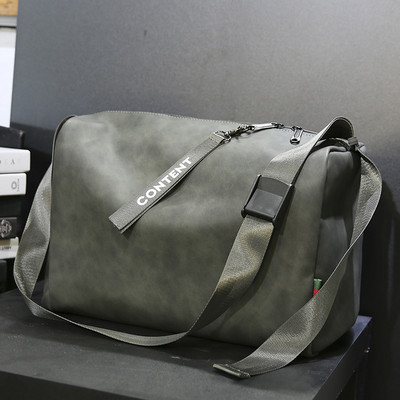 Denná kabelka z eko kože s dlhým uchom a nápisom