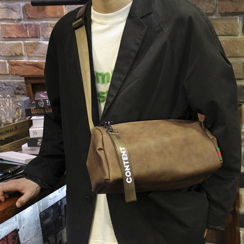 Нов модел мъжка кожена чанта с дръжка за рамо