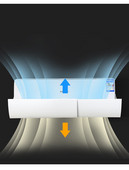 Parbriz pentru aer condiționat de tip suspendat scalabil Deflector de aer cu suflare directă Deflector pentru aer condiționat de uz casnic AC0001