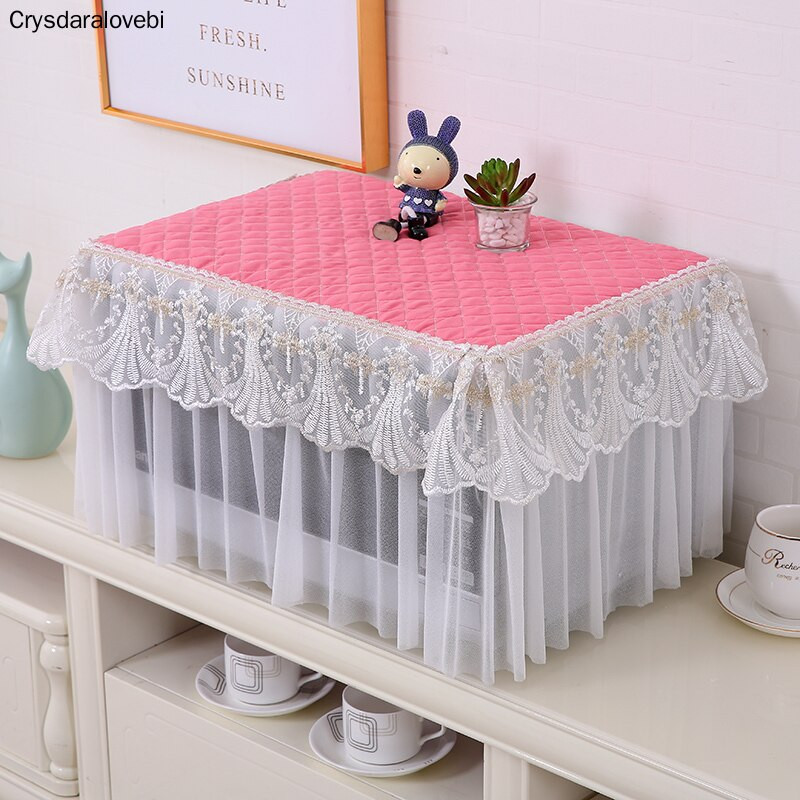 Δαντελένιο κάλυμμα για τη σκόνη φούρνου μικροκυμάτων Κάλυμμα προστασίας από τη σκόνη Κάλυμμα προστασίας από τη σκόνη κάλυμμα ποιμενικού στυλ Αξεσουάρ κουζίνας Προμήθειες