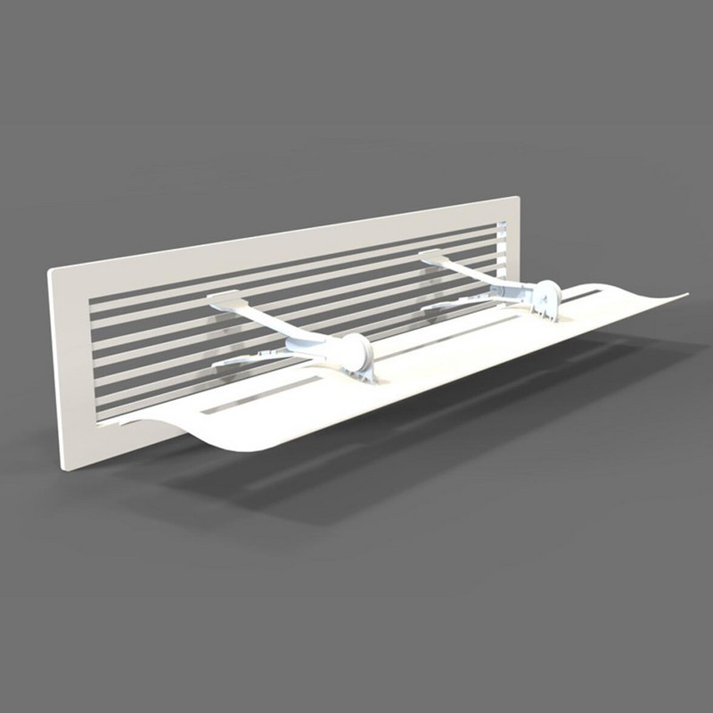 Kryt klimatizácie, centrálna klimatizácia, bezpečnostné čelné sklo, nastaviteľný deflektor vetra, proti priamemu fúkaniu, univerzálny, ideálny