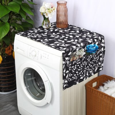 Japan Style Blue Shivering Flower Lines Print Dulkėms atsparus dangtelis mikrobangų krosnelei Dangtis Žuvies žvynai Style Kepimo mašinos Dangtis