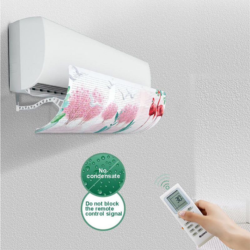 Deflector de aer pentru aer condiționat Deflector de aer cu suflare directă Deflector de uz casnic Parbriz de tip suspendat pentru accesorii pentru casă